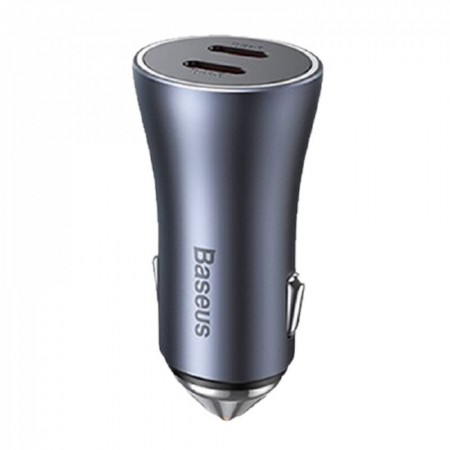 Зарядний пристрій для автомобіля 40W 2C Baseus Dual Fast Charger Blue – CGJP000013 Темно-синій