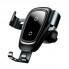 Автомобільний тримач з бездротовою зарядкою 10W Baseus WXYL-B0A, алюміній/полікарбонат, обертання на 360°
