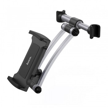Тримач для телефону Hoco CA62, алюмінієвий, задній, сріблясто-чорний