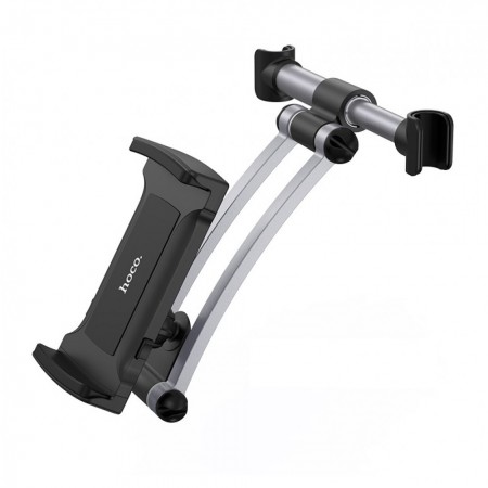 Тримач для телефону Hoco CA62, алюмінієвий, задній, сріблясто-чорний