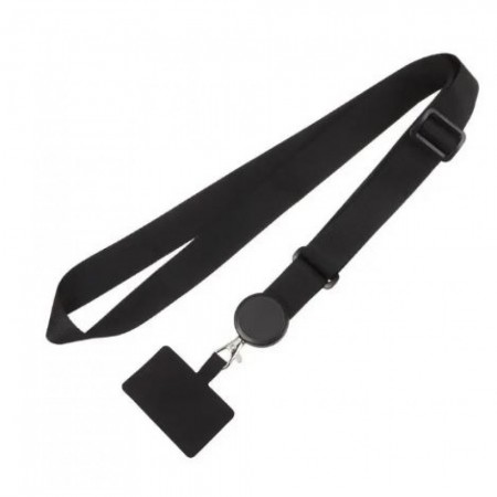 Шнурок на шею Round Clip для фирмы черный