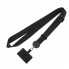 Шнурок на шею Round Clip для фирмы черный