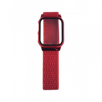Ремінець Nylon Apple Watch 40 mm Red із захисним чохлом