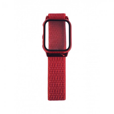 Ремінець Nylon Apple Watch 40 mm Red із захисним чохлом