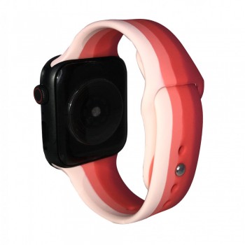 Ремінець Art Design Apple Watch 38 mm 40 mm 41 mm Рожевий і червоний