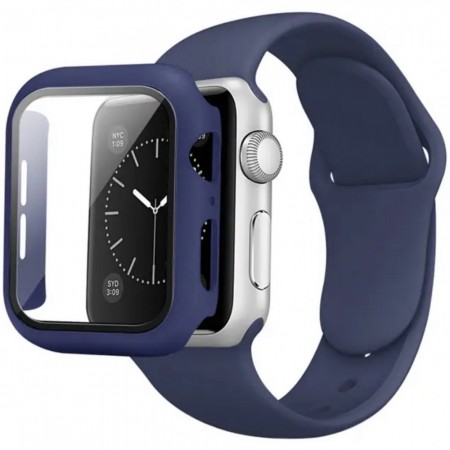 Ремешок Silicon & Glass Apple Watch 38 mm 40 mm Midnight Blue
