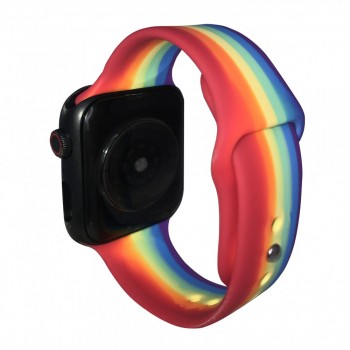 Ремінець Art Design Apple Watch 38 mm 40 mm 41 mm Фіолетовий і червоний