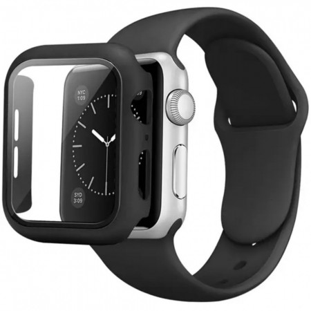 Ремешок Silicon & Glass Apple Watch 38 mm 40 mm Black