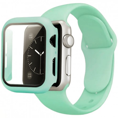 Ремешок Silicon & Glass Apple Watch 38 mm 40 mm Mint