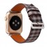 Ремешок Skew Lattice Apple Watch 38 mm 40 mm 41 mm кожаный Brown