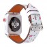 Ремінець Flower Pattern Apple Watch 38 mm 40 mm 41 mm шкіряний Fruit Flamingo