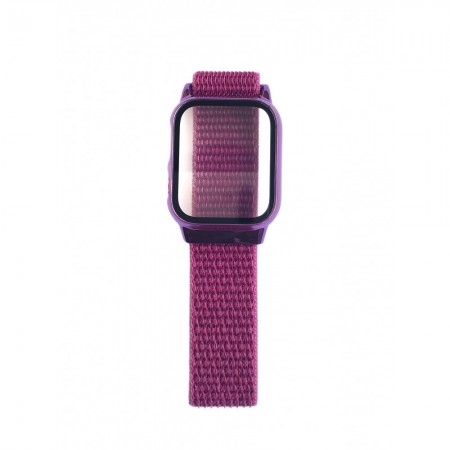Ремінець Nylon Apple Watch 40 mm Purple із захисним чохлом