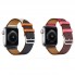 Ремінець Hermes Apple Watch 38 mm 40 mm 41 mm шкіряний Rose Red/Brown