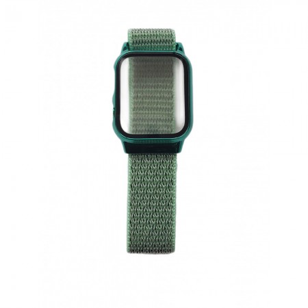 Ремешок с защитным чехлом для умных часов Apple Watch 40 mm Nylon Green