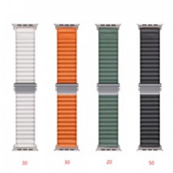 Ремінець для Apple Watch Alpine Metal Lock 42 mm/44 mm/45 mm/49 mm, помаранчевий