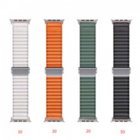 Ремінець для Apple Watch Alpine Metal Lock 42/44/45/49 мм, Starlight, металевий