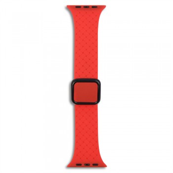 Ремінець Fabric Pattern Design Apple Watch 42 44 45 49 мм Червоний