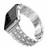 Ремінець для Apple Watch 42 mm/44 mm/45 mm/49 mm Bead Silver, стильний дизайн