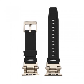 Ремінець T-silicon Apple Watch 42 44 45 49 мм Чорний