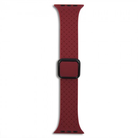 Ремінець Fabric pattern Design Dark Red 42 mm 44 mm 45 mm 49 mm