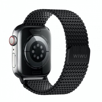Ремінець для Apple Watch WiWU Wi-WB002, 42/44/45/49 мм, чорний