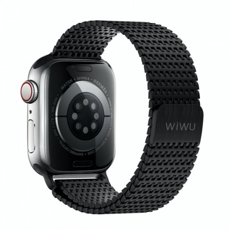 Ремешок для Apple Watch WiWU Wi-WB002, 42/44/45/49 мм, черный