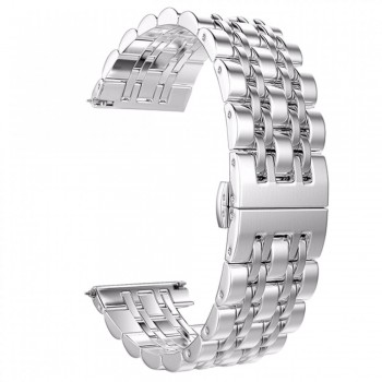 Ремінець для Apple Watch 42 mm/44 mm/45 mm/49 mm Bead Silver, стильний дизайн