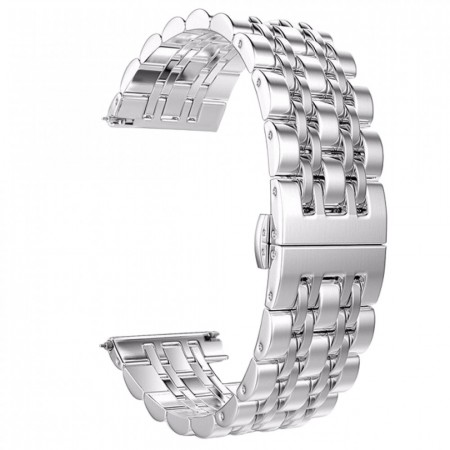 Ремінець для Apple Watch 42 mm/44 mm/45 mm/49 mm Bead Silver, стильний дизайн