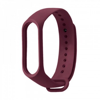 Ремінець Silicone Sport Band Xiaomi Mi Band 5 6 7 Марсала