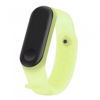 Ремінець для фітнес-браслета Xiaomi Mi Band 5 6 Candy Yellow