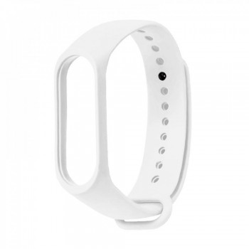 Ремінець Silicone Sport Band Xiaomi Mi Band 5 6 7 Білий