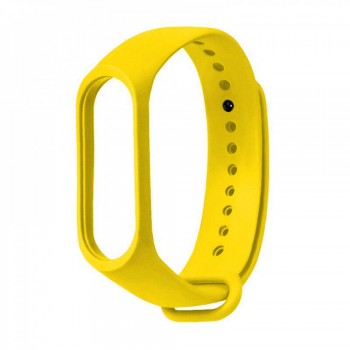 Ремінець Silicone Sport Band Xiaomi Mi Band 5 6 7 Жовтий