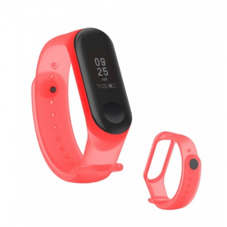 Ремінець для фітнес-браслета Xiaomi Mi Band 5 6 Candy Red