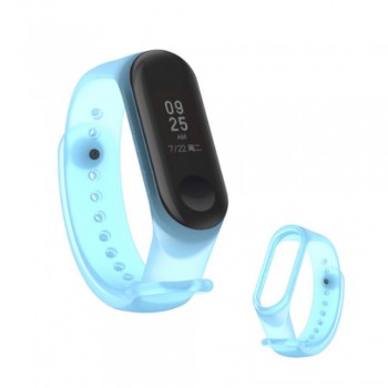 Ремінець для фітнес-браслета Xiaomi Mi Band 5 6 Candy Blue