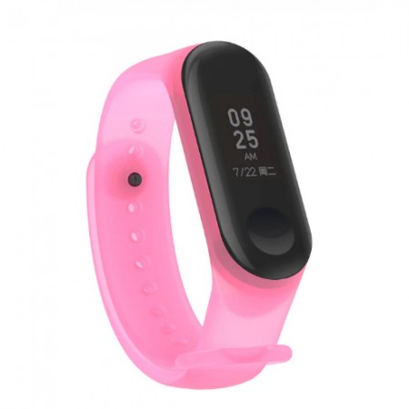 Ремінець для фітнес-браслета Xiaomi Mi Band 5 6 Candy Pink