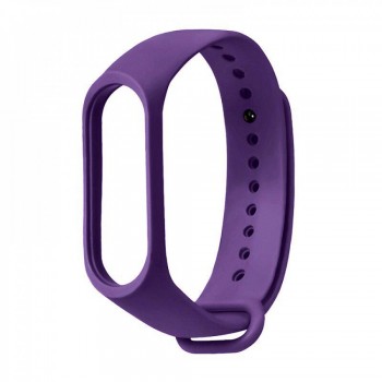 Ремінець Silicone Sport Band Xiaomi Mi Band 5 6 7 Фіолетовий