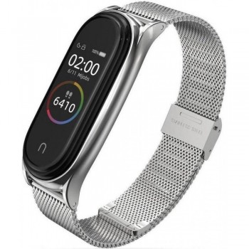 Ремінець міланський Xiaomi Mi Band 7 Milanese Loop Сріблястий