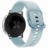 Универсальный силиконовый ремешок для смарт-часов 20 мм Silicon Active, светло-голубой, совместимость с AmazFit BIP/GTS/GTR, Huawei GT2, Samsung Gear S4, Galaxy Active 2