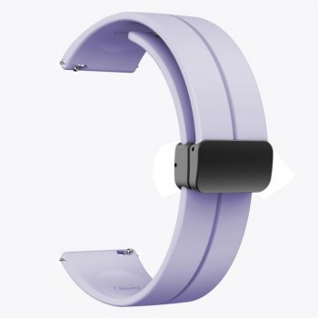 Ремінець Silicone Magic Lock Універсальний Purple lilac 20 мм