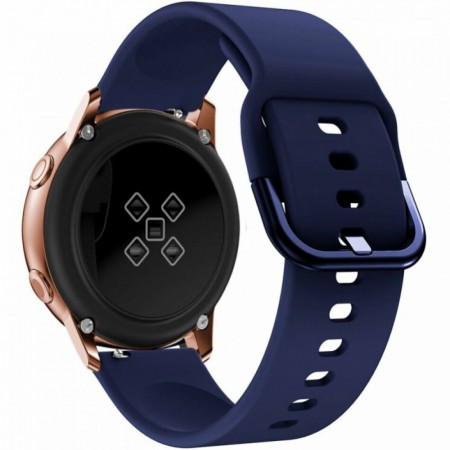 Універсальний ремінець Silicon Active 20 мм для AmazFit BIP/GTS/GTR, Huawei GT2, Samsung Gear S4/ Galaxy Active 2, темно-синій