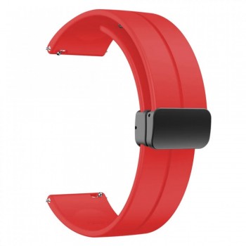 Ремінець Silicone Magic Lock Універсальний Red 20 мм