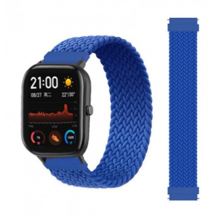 Ремінець Apple Nylon Solo Loop Long 125 mm Універсальний 22 mm Синій