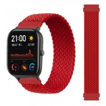 Ремінець Nylon Solo Loop Red Універсальний 22 мм Long 135 мм