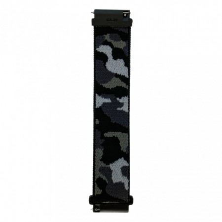 Ремінець Nylon Loop Універсальний 22 мм Хакі Чорний