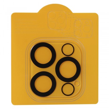 Защитное стекло для камеры Veron для iPhone 15 Pro Max, черное, высокая прозрачность, устойчивость к царапинам