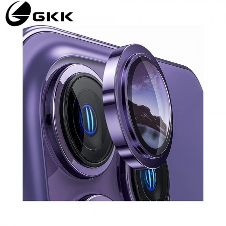 Захисне скло Veron Camera Glass Steel для iPhone 14 Pro/14 Pro Max, темно-фіолетове, ударостійке, антирефлексне