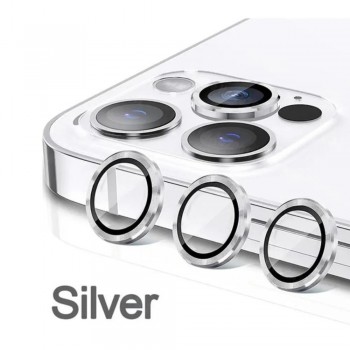 Захисне скло Camera Glass Steel для iPhone 12 6.1", сріблясте, ударостійке, антивідблискове