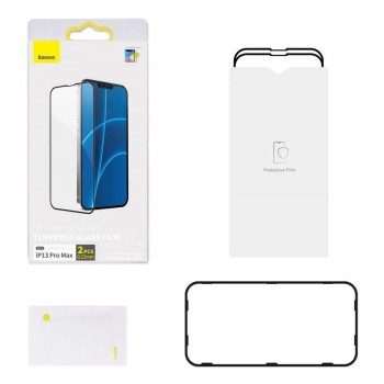Захисне скло Baseus SGBL060102 Full-glass Crystal для iPhone X/XS/11 Pro 5.8", 0.3мм, 2 шт. в упаковці