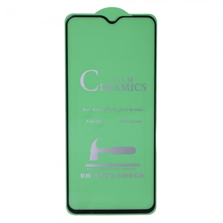 Захисне скло Ceramic Glass для Xiaomi Redmi Note 8 Pro, чорне, 9H, ультратонке
