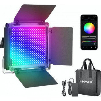 Лампа відеосвітло LED NEERWER NL480S RGB 28W, 480 світлодіодів, CRI 95+